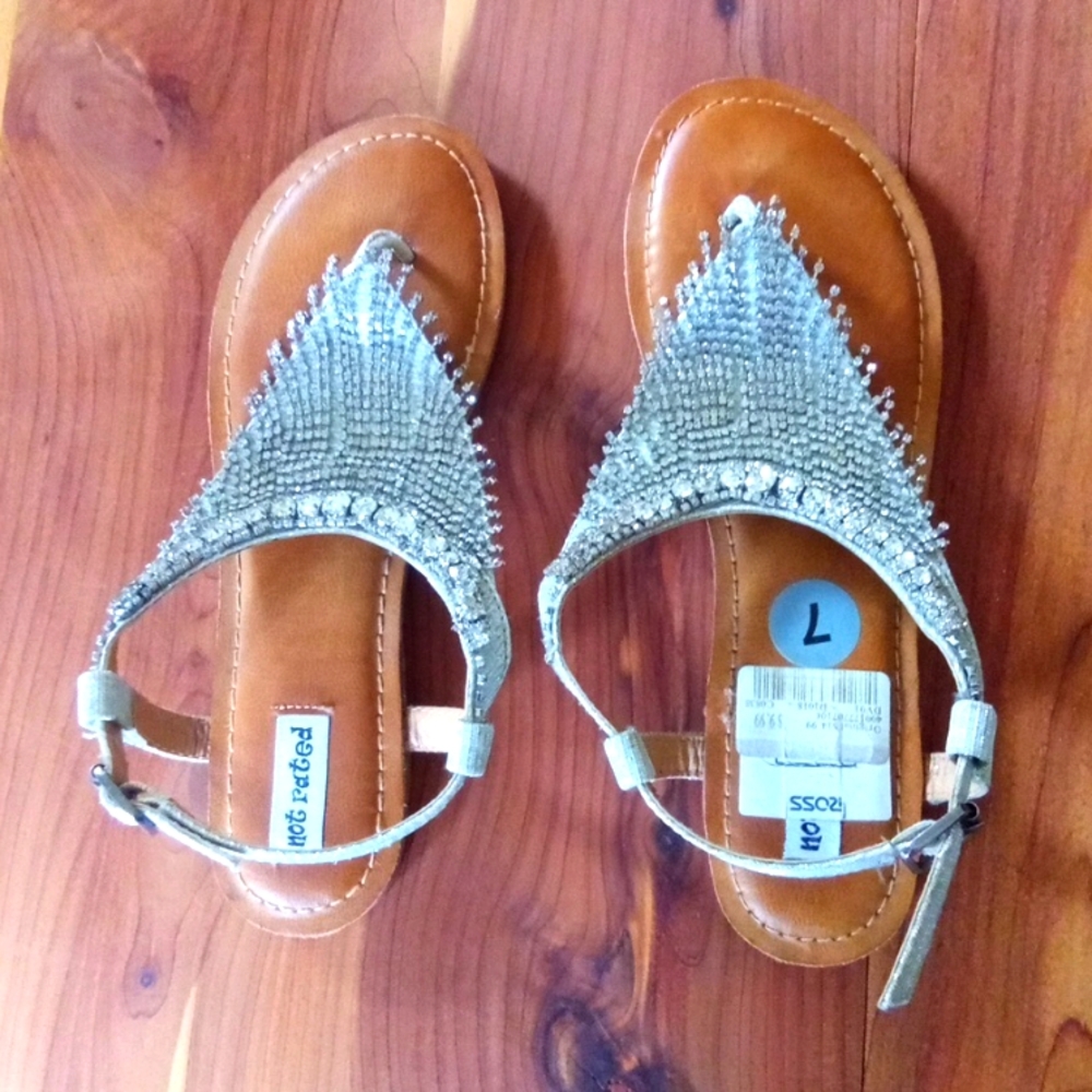 Diamond Flats. Dress shoes. Flashy. Size 7. Never worn.